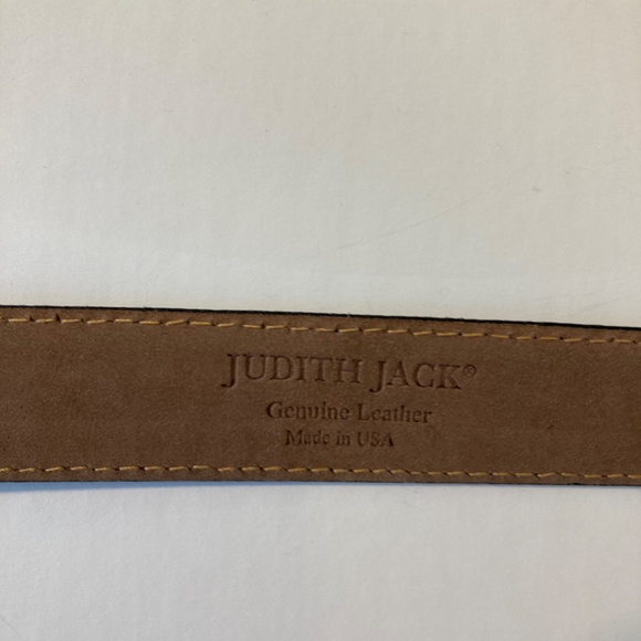 Judith Jack belt with sterling silver and onyx art deco buckle. Waist size 28 main image 9